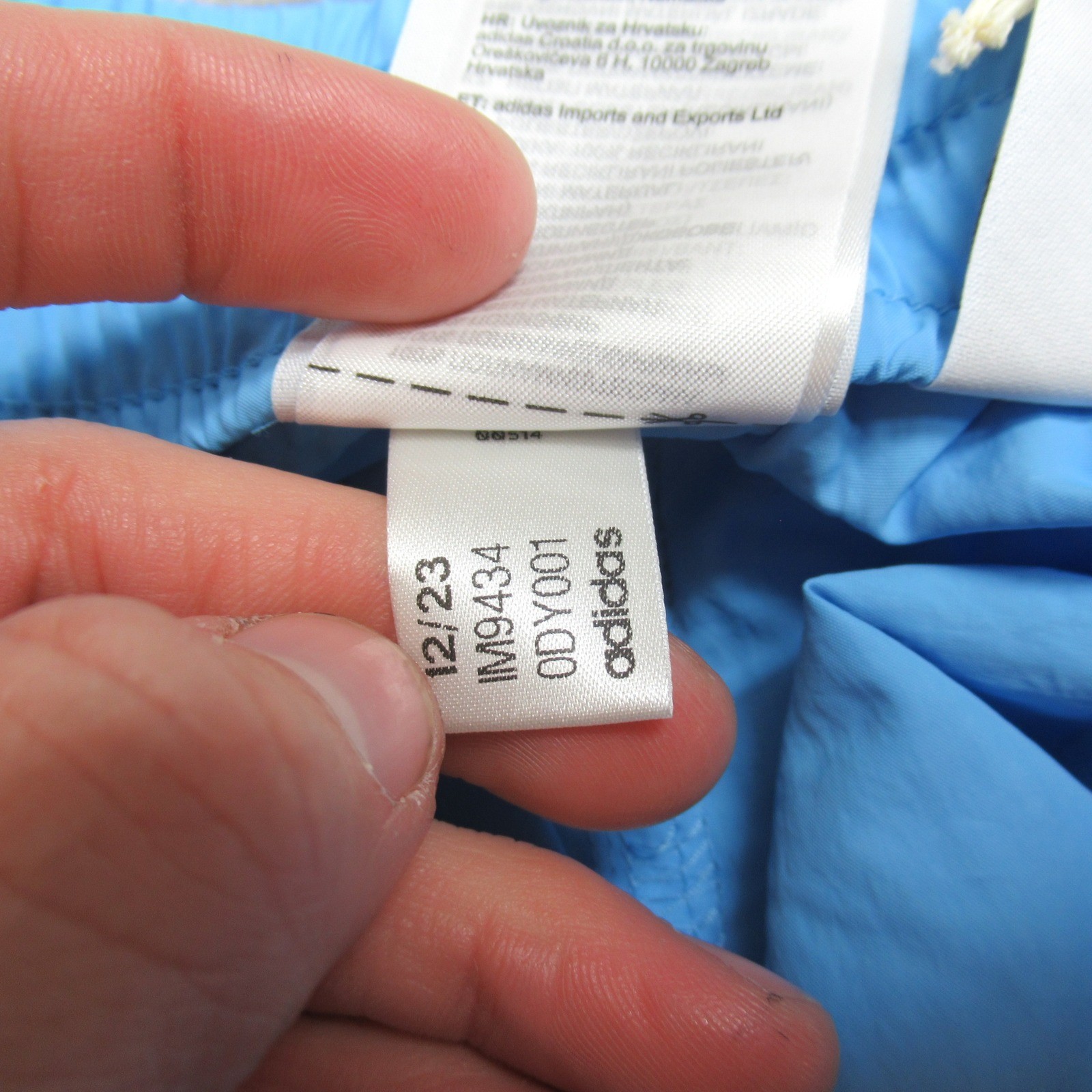 Adidas Shorts Mens 2XL Blue Drawstring Light Adicolor Classics Sprinter $45 NEW thumbnail 12