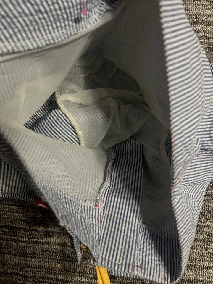 Andrew Christian Hombres Cordón Seersucker Bañador Board Shorts Bolsillos 28 Foto 3 de 4