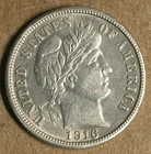 10C 1916-S Barber Dime AU Detail SAN FRANCISCO MINT * AvenueCoin