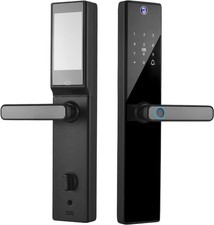 NEW S819-2MAX 4.5" Screen Bluetooth Keypad Smart Door Lock In Black