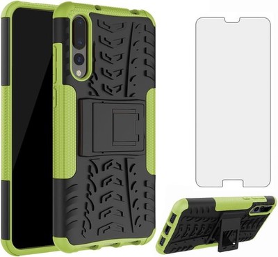 Phone Case for Huawei P20 Pro with Tempered Glass Screen Protector and Slim Stan