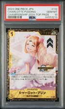 PSA 10 One Piece Card Charlotte Pudding OP03-112 R Championship 2024 Japanese