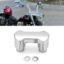 2" Rise Top Cover Clamp Handlebar Riser Fit For Harley Iron 883 1200 Forty Eight