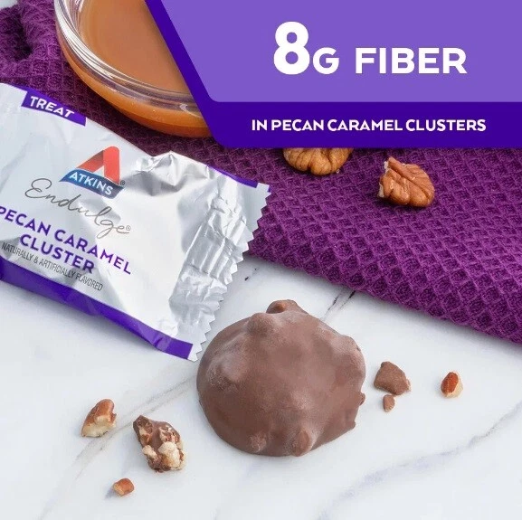 ATKINS Treat, racimos de caramelo pecana - ¡Amigable con Keto! ¡¡¡SNACK DE SALUD ON THE GO!!!! Foto 4 de 4