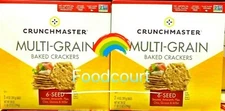 2 Packs Crunchmaster Multi-Grain 6 Seed Baked Crackers 28 oz Each Pack