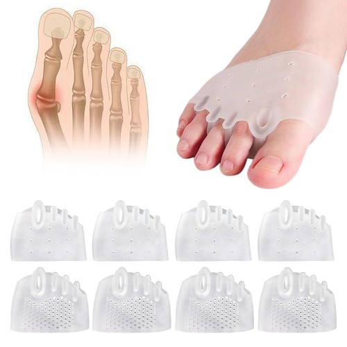 Gel Zehentrenner, Pinky Toe Spacer, Zehenpolster Glätteisen Ballenkorrektor - Bild 9 von 10
