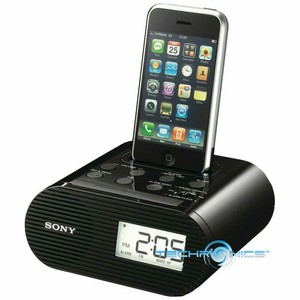 Sony Icf C05ip 30 Pin Iphone Ipod Clock Radio Speaker Dock With Ac Power Adapter Ebay