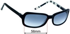 SFx Replacement Sunglass Lenses fits Kate Spade Rachel/8 - 56mm Wide