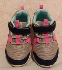 Munchkin Stride Rite Titan Navy Pink Silver Athletic Sneaker Shoe 8M
