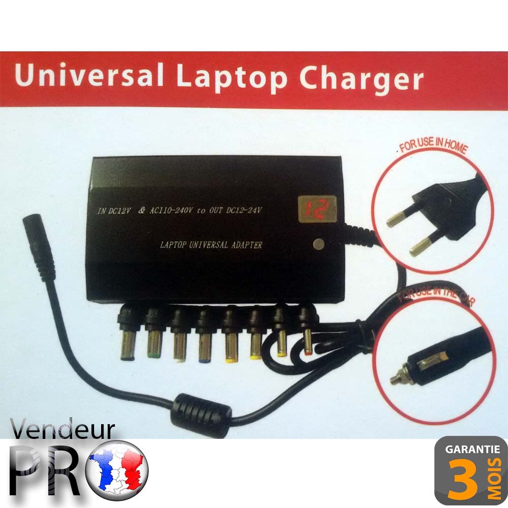 Adaptateur secteur universel pour PC portable résout les pannes de batterie