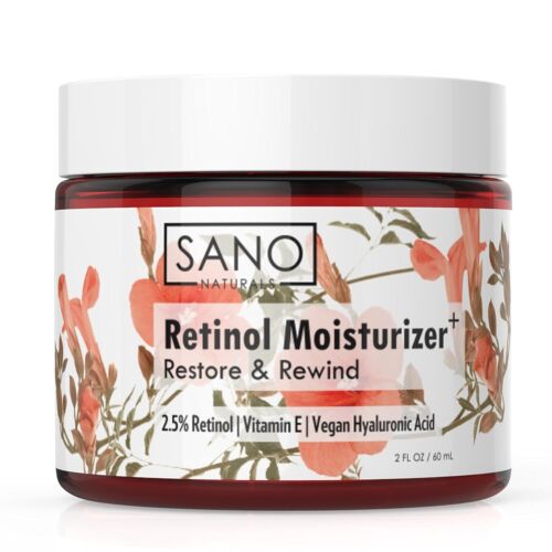 Retinol Moisturizer 2.5% Strength Hyaluronic Acid & Vitamin E Anti Aging Cream