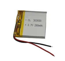 3.7V 280mAh 1.03Wh Polymer Li Battery Lipo For Camera Headset Sat Nav GPS 303030