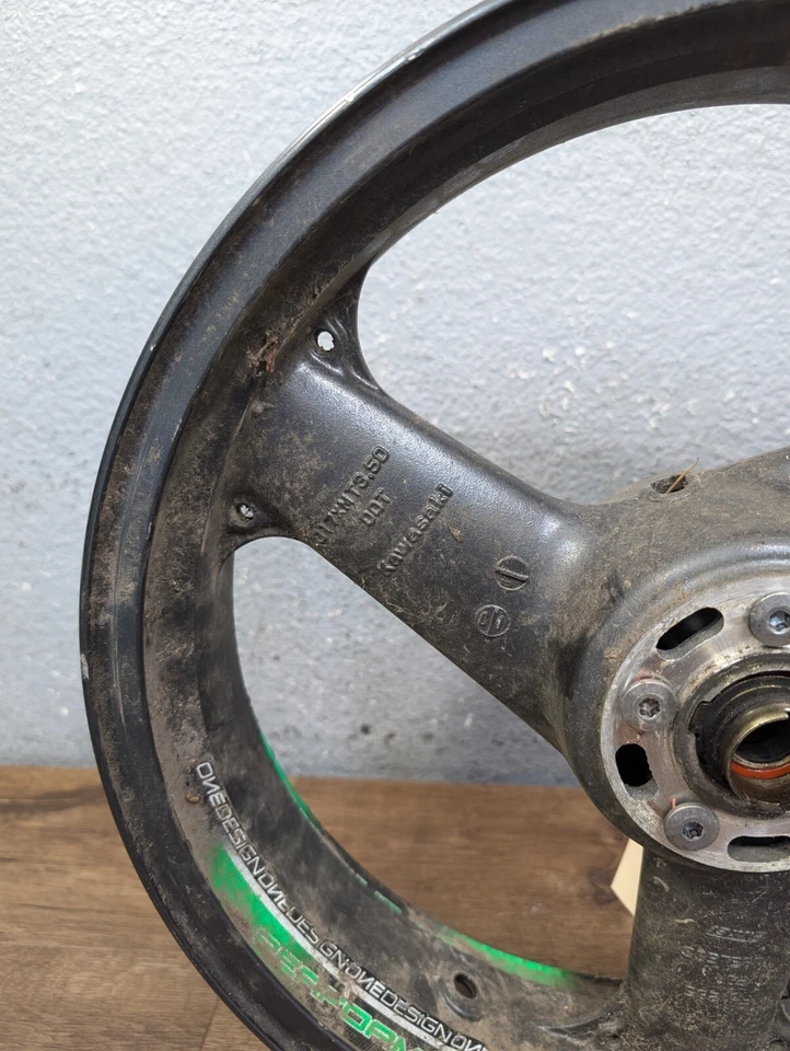 98-02 KAWASAKI NINJA ZX-6R OEM FR CONJUNTO DE LLANTAS DELANTERAS 98 99 00 01 02 Foto 2 de 4