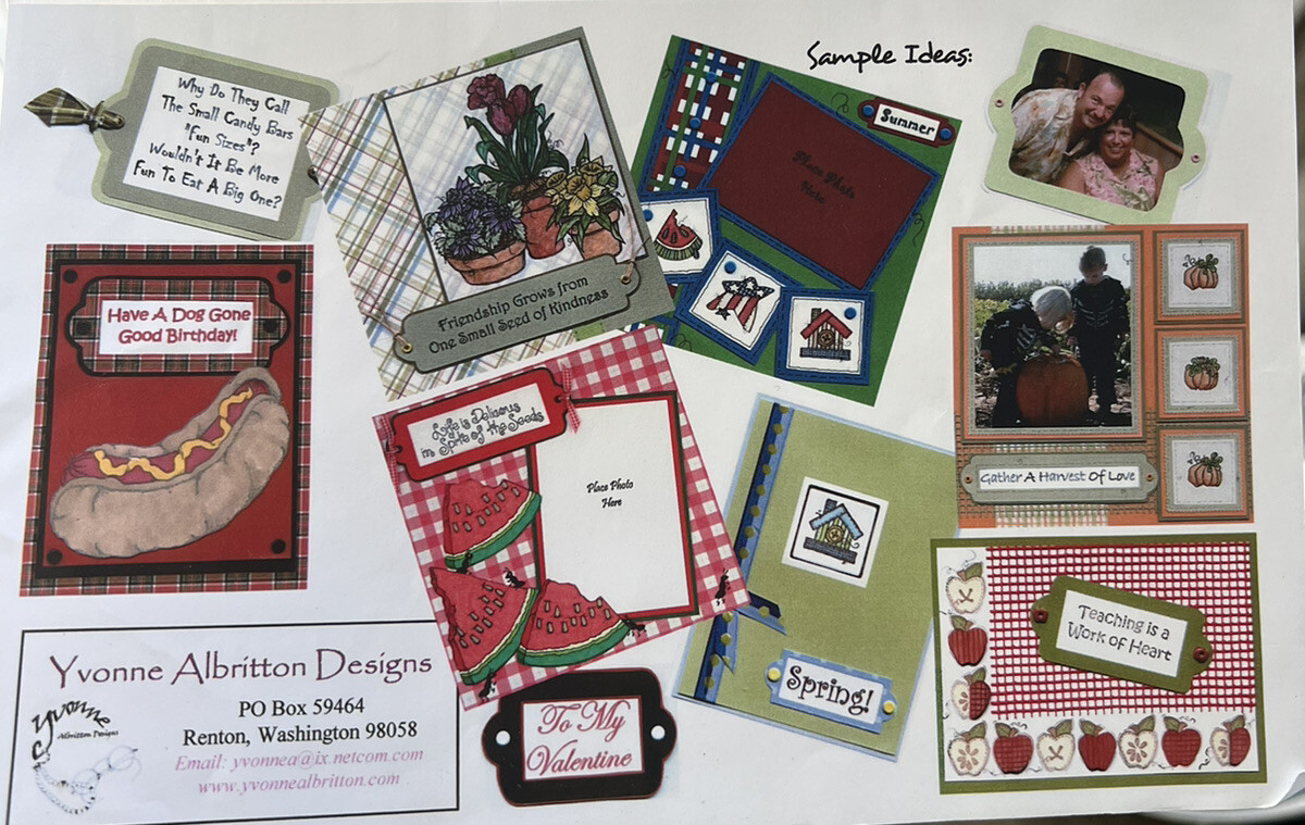 Yvonne Albritton Designs Just Flip It! Sentimental Frames Template