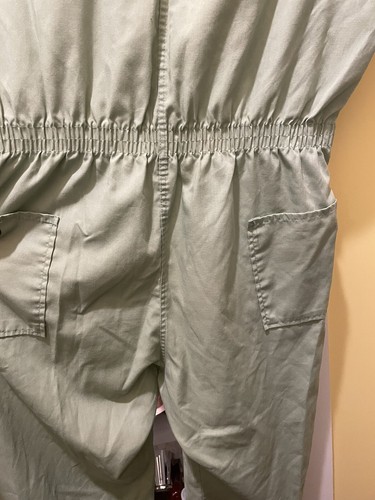 vintage Montgomery Ward green mens one piece jump/work suit small - Picture 7 of 17