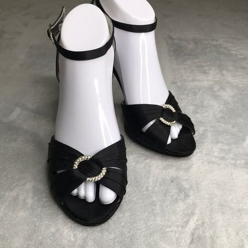 Caparros Satin open Toe Embellished Heels Size 8.5