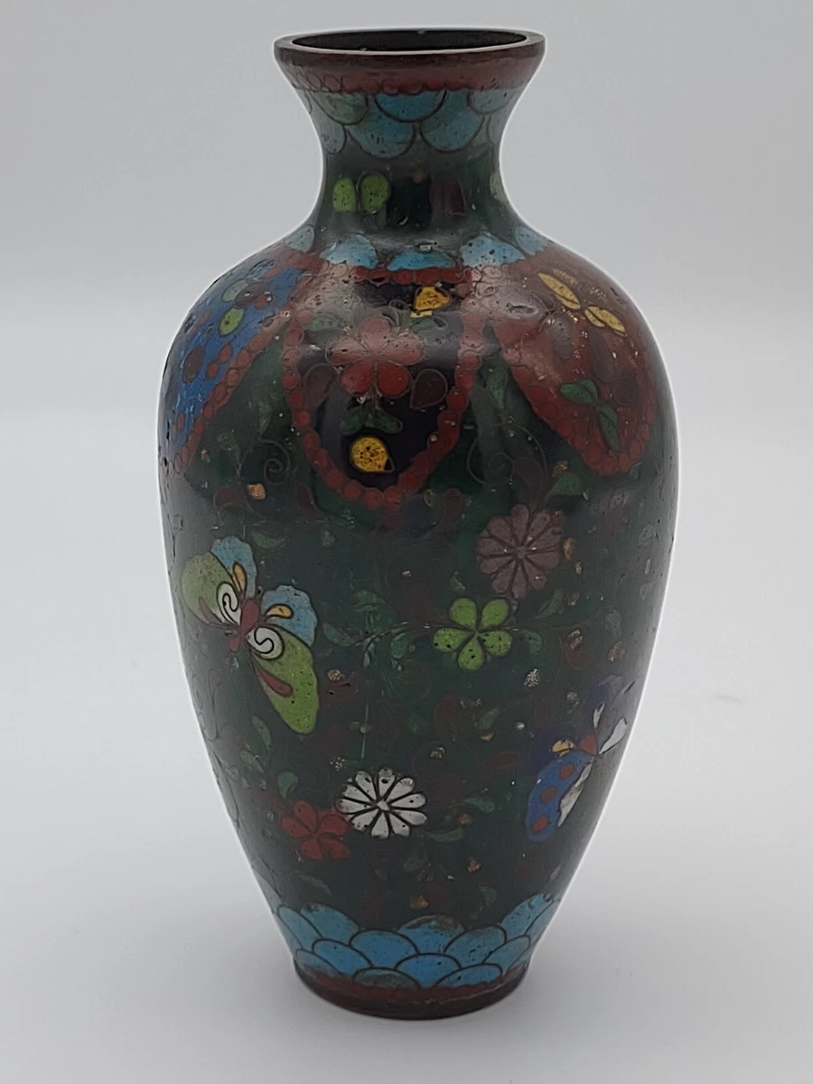 日本景泰蓝古董花瓶| eBay