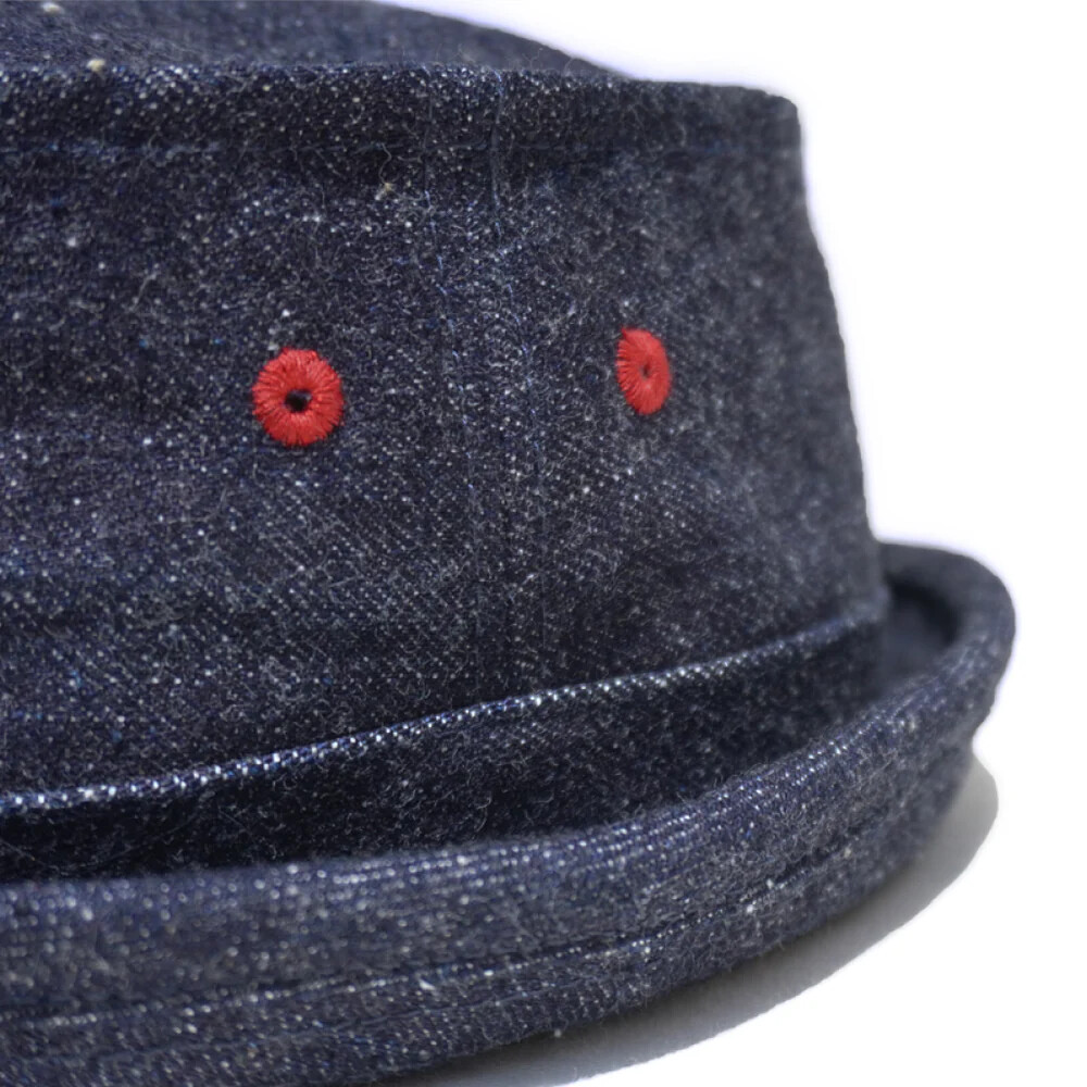 SAMURAI JEANS SJ401HT-15OZ DENIM PORK PIE HAT 15oz selvedge Made