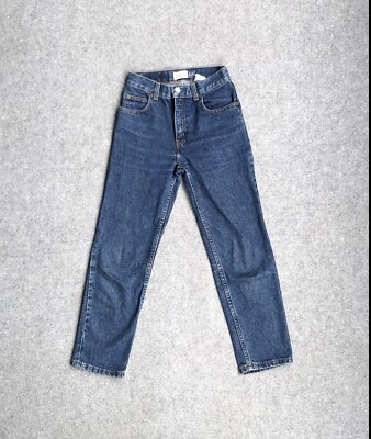 GAP Damen Jeans Hose W24 L24 USA Easy Fit Straight 6506 Blau Denim
