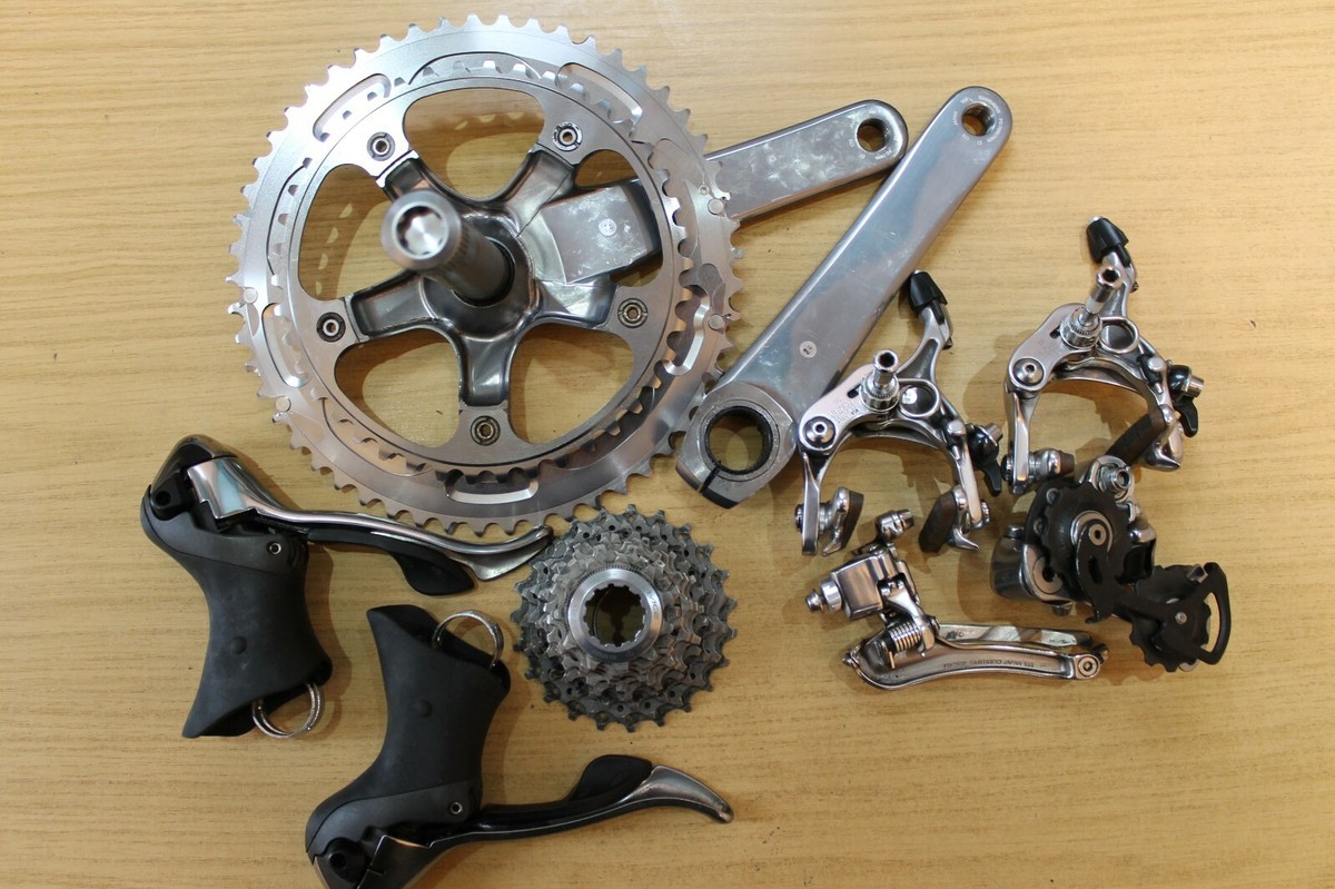 Dura Ace 7800 Groupset 175mm 11/23 2 x 10 Speed Silver New Dura Ace 7800 Groupset 175mm 11/23 2 x 10 Speed Silver New