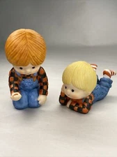 Country Cousins Enesco 1984 Playing Dice Porcelain Figurine