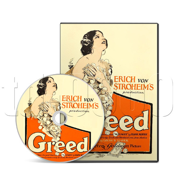 Greed (1924) Erich von Stroheim Drama, Thriller Movie on DVD