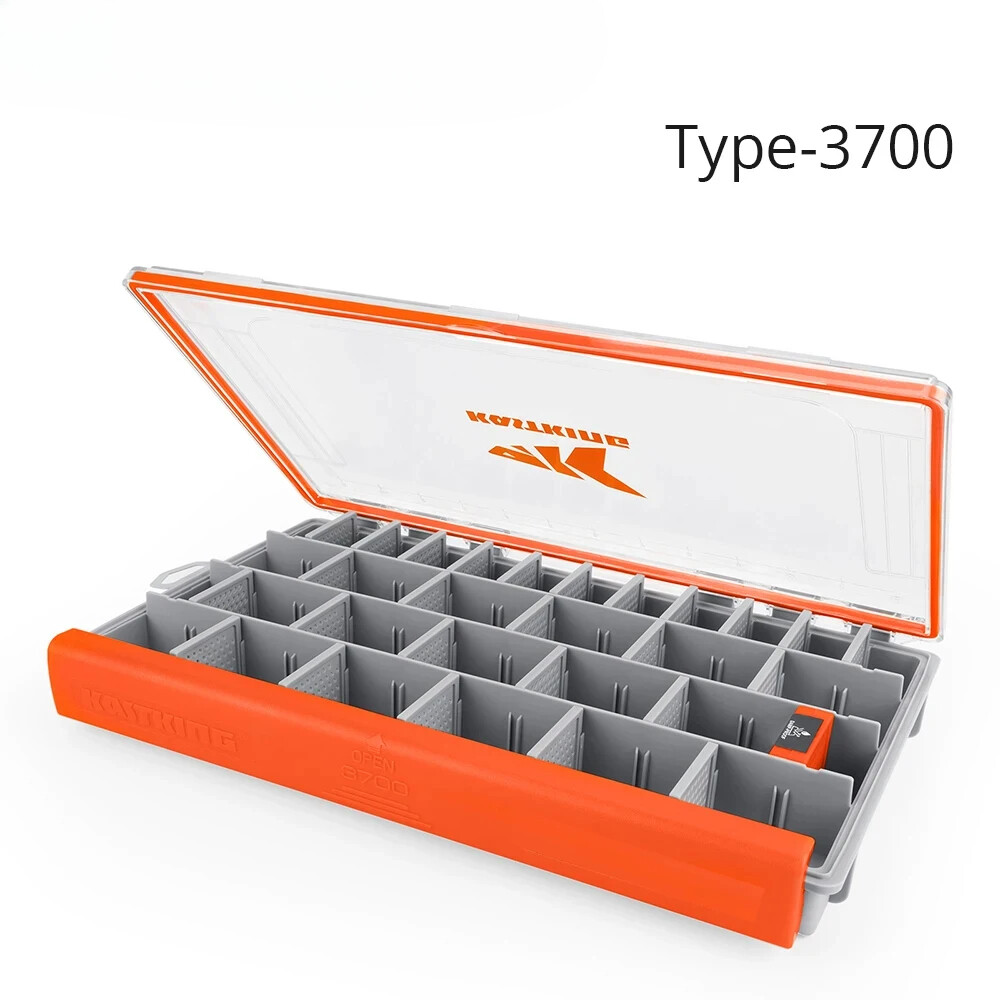 Waterproof Fishing Tackle Box Tackle Trays Organizer Removable Dividers Lure Box