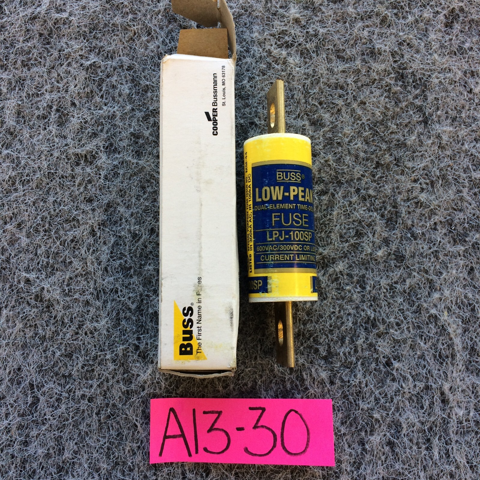 Bussmann LPJ100SP LowPeak Dual Element Time Delay Fuse 600V/100A