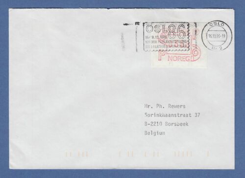 Norwegen 1986 FRAMA-ATM Mi.-Nr. 3.2b Wert 0350 auf FDC OSLO Masch.-O 16.10.86 B - Bild 1 von 1