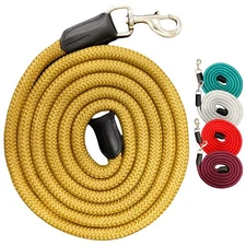 9ft Nylon Horse Lead Rope 3/4" Thick with Bull Snap – Strong & Comfy