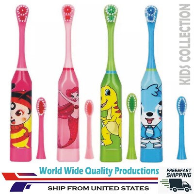 Kids Toothbrush - Electric Vibrating Toothbrushes - Sonic Cartoons Collections