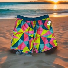 Mad Engine Swim Trunks Mens XL Multicolor  Me...