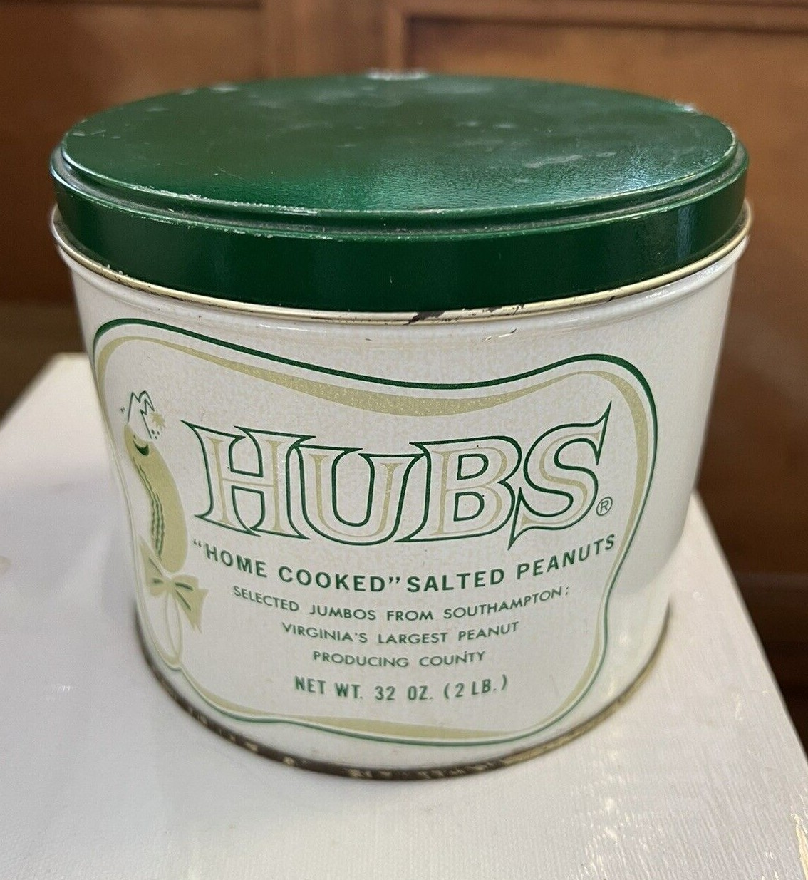 HUBS HOME COOKED SALTED PEANUTS 32 OZ. SEDLEY VIRGINIA TIN EMPTY eBay