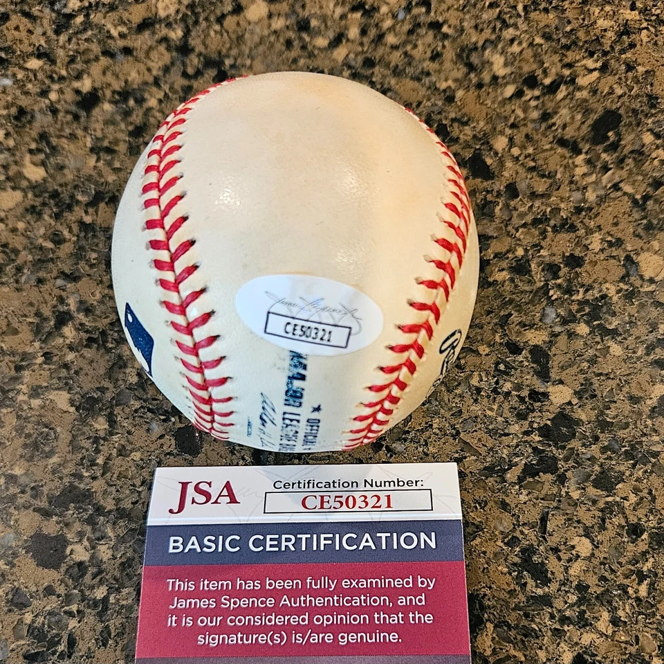 Red Schoendienst MLB HOF St. Louis Cardinals Signed Autographed ROLMB JSA COA - Image 2 of 3