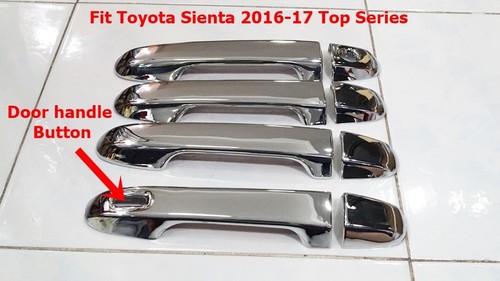 NEW CHROME HANDLE COVER TRIM FOR TOYOTA SIENTA 2016 TOP SERIES SET OF8 - Bild 1 von 7