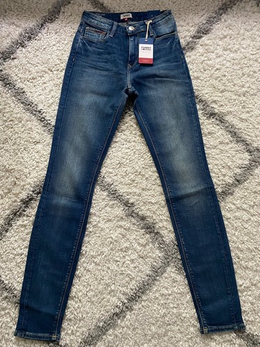 Tommy Hilfiger women’s high rise skinny jeans size W25 L32 New with tags - Picture 3 of 11