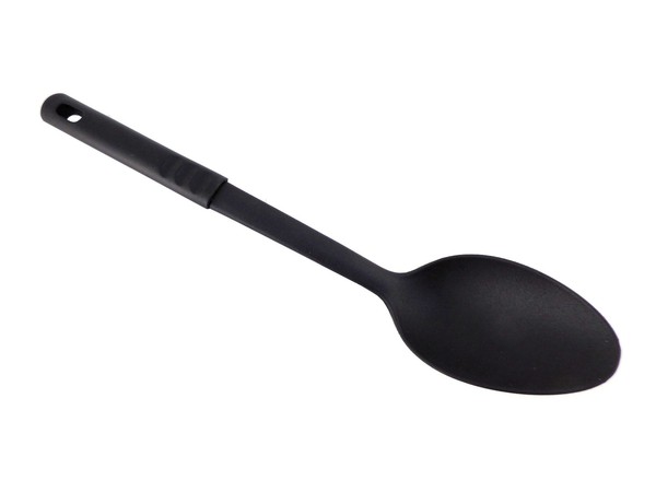 Fackelmann ServierlöFfel Kunststoff Schwarz SalatlöFfel VorlegelöFfel Griff 30Cm-image