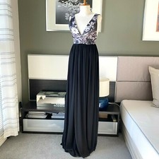 - Show Me Your Mumu Garden Party Maxi Dress with Flower Print Top SMALL