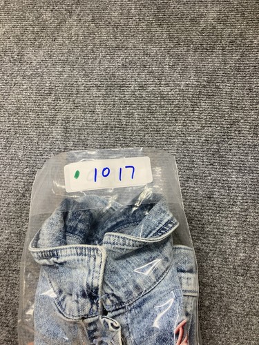 Mattel Barbie Acid Wash Denim Jacket Youth Size 6 Girls Embroidered Colorful - 第 5/5 張圖片