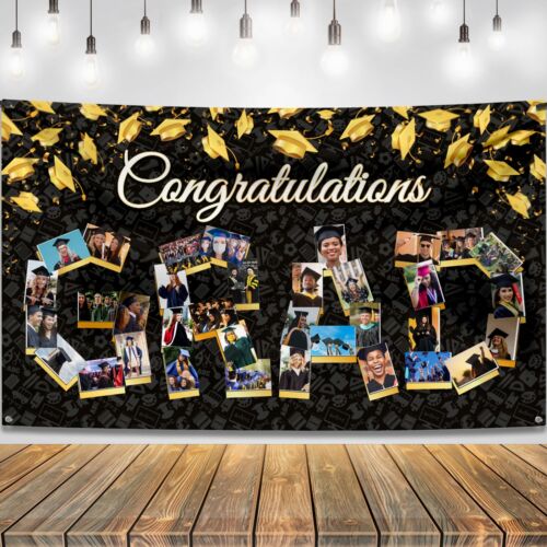 KatchOn Congratulations Graduation Photo Banner - 72x44 Inch | Personalized G...