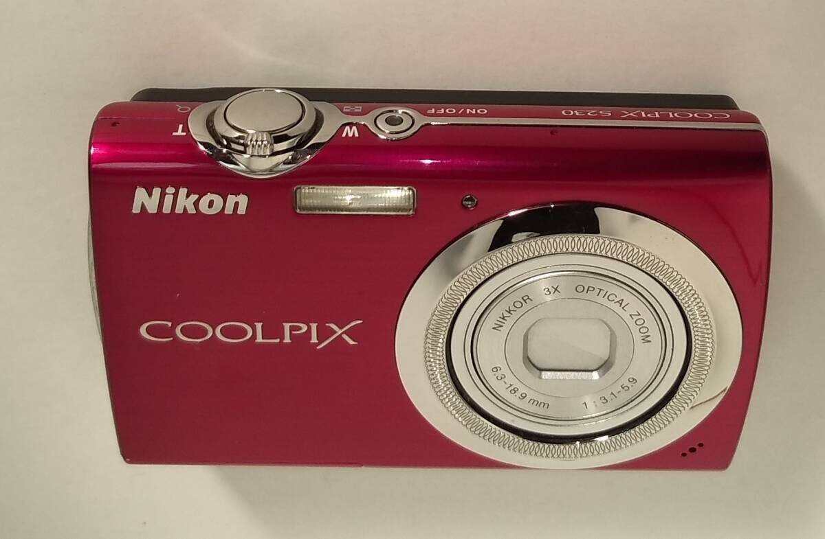 Nikon COOLPIX S230 Rose Red 10.0MP Digital Camera w/Battery Nikon COOLPIX S230 Rose Red 10.0MP Digital Camera w/Battery