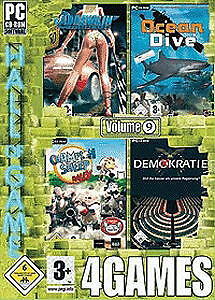 4 Games Vol. 9 ADREALIEN-OCEAN DIVE-RALLY | PC CD ROM Game |  NEU in Folie