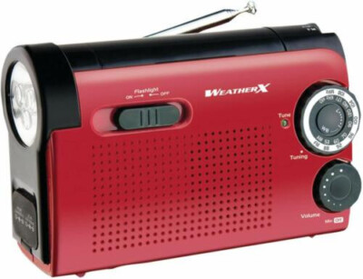 Weather X WR182R NOAA Weather Band and AM/FM Radio Flashlight Open Box