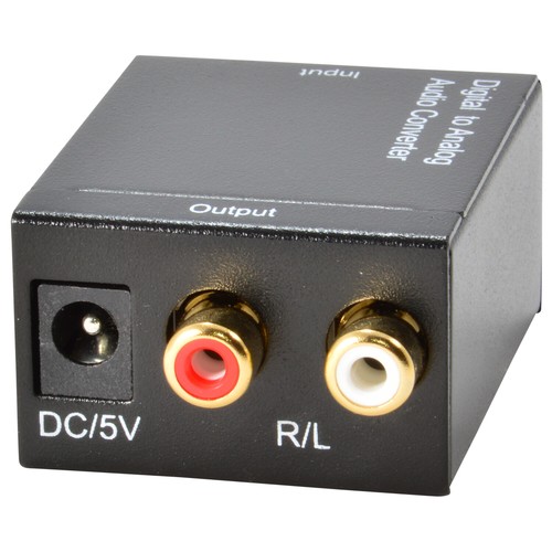 Digital Optical Coax Toslink Audio Signal to Analog SPDIF RCA Converter Adapter - Picture 2 of 4