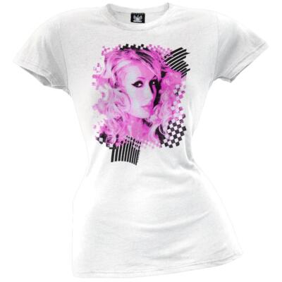 y2k Paris Hilton Shirt Pink Black Juniors T-Shirt MD
