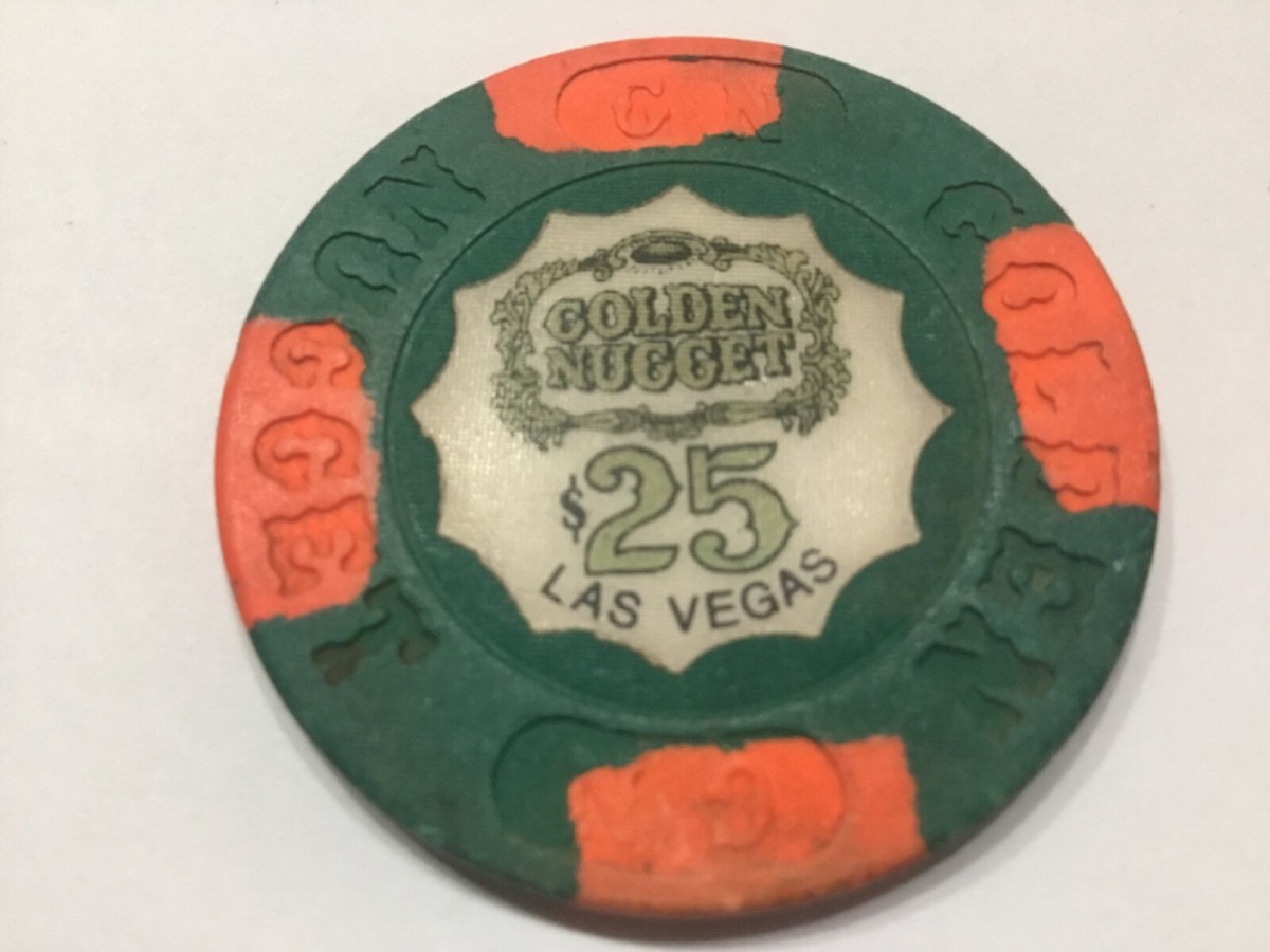 ラスベガスゴールデンナゲットカジノ25セント硬貨（クォーター）ロール 10ドル分 $25 Golden Nugget, Las Vegas, NV | eBay