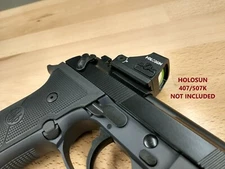 HOLOSUN 407K 507K RED DOT SIGHT MOUNT PLATE FOR BERETTA 92X RDO, MADE IN USA