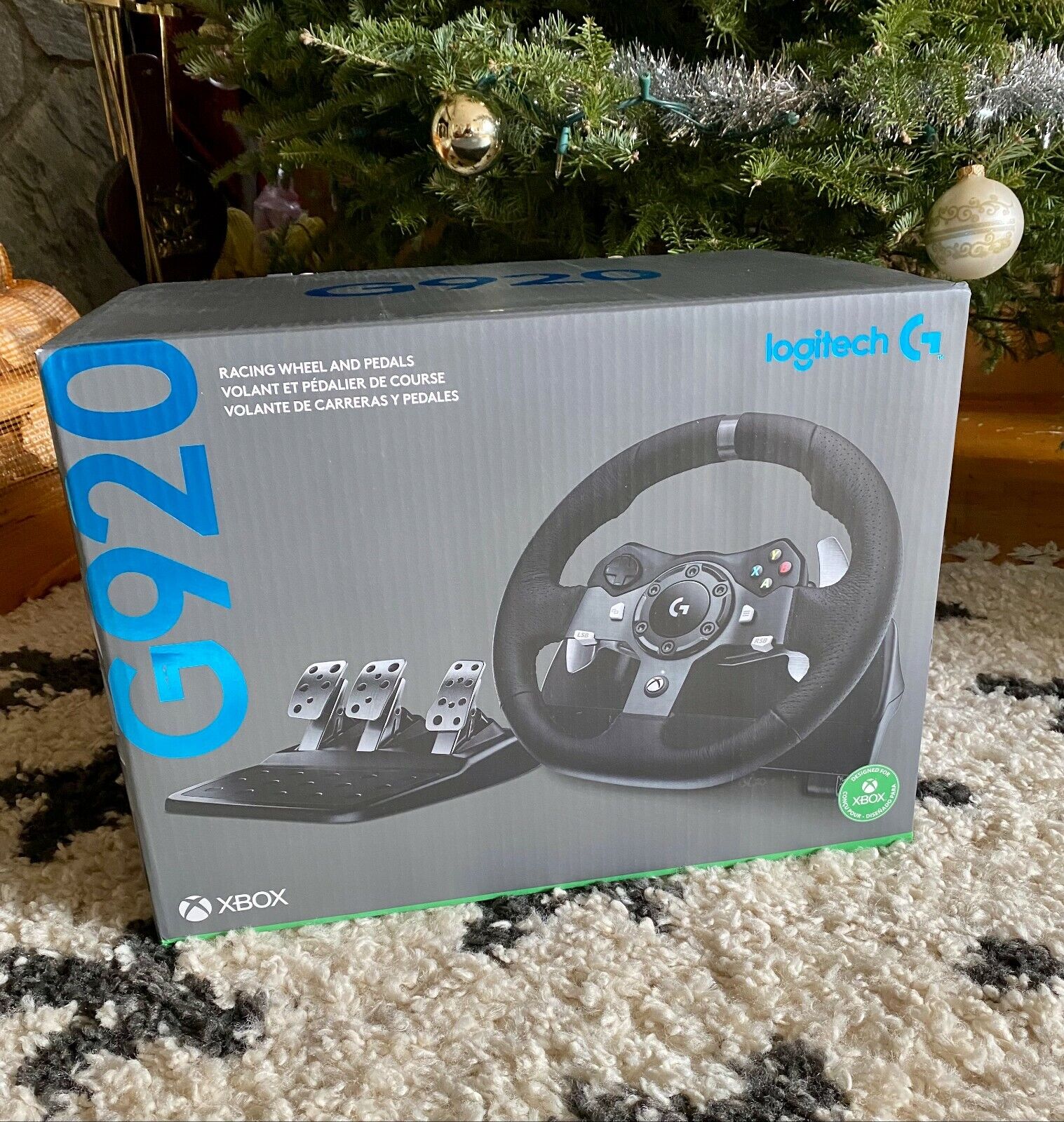 Logitech Driving Force G920 Steering Wheel and  