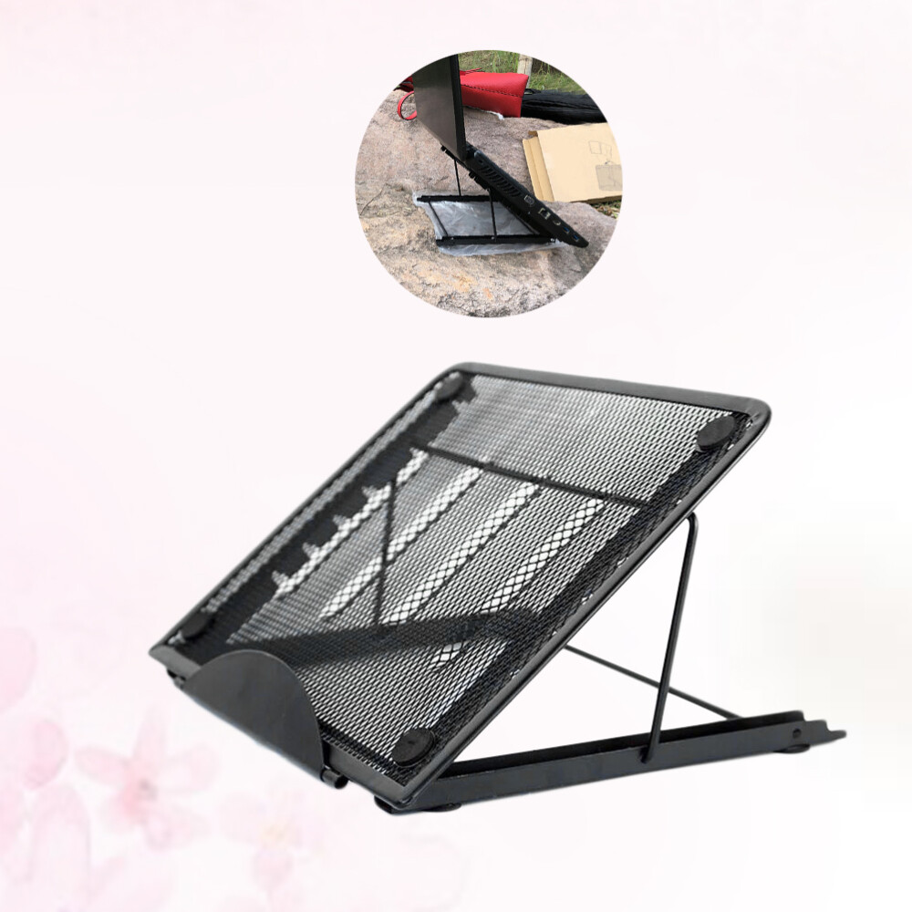 Adjustable Mesh Laptop Stand for Bed or Desk with Ventilation  