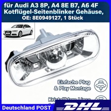 für Audi A3 8P A4 8E B7 A6 4F Kotflügel Seitenblinker Gehäuse OE 8E0949127 1X